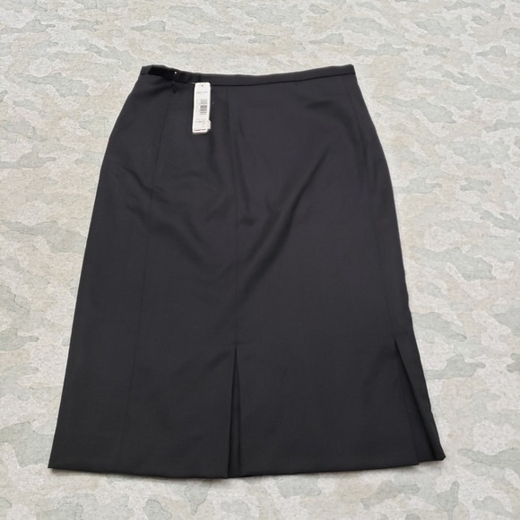 Pendleton Skirt Womens 8 Black Zip NWT Wool Pencil - Picture 9 of 11